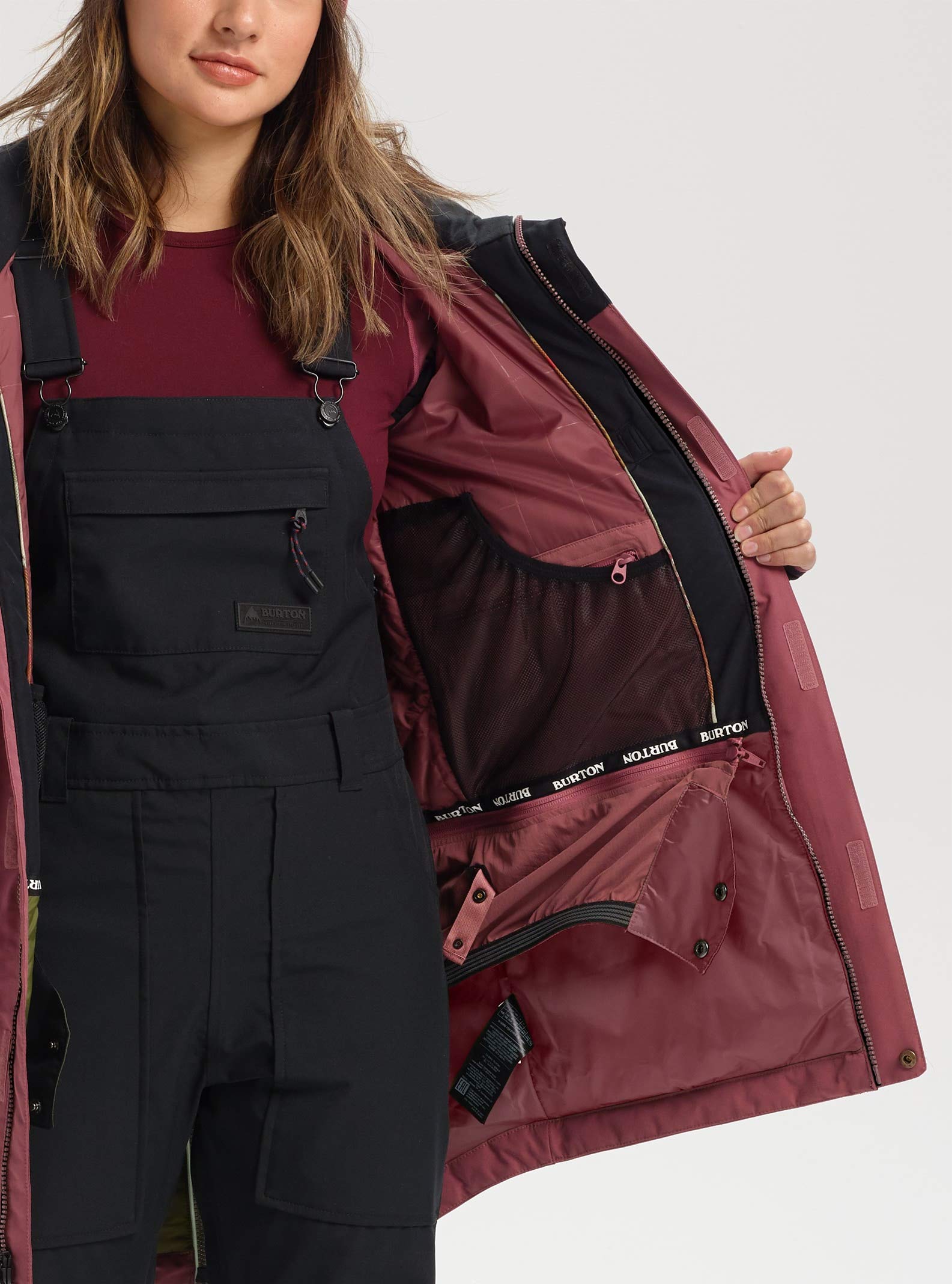 Amazon.com : Burton Womens Gore-Tex Eyris Jacket, True Black/Rose